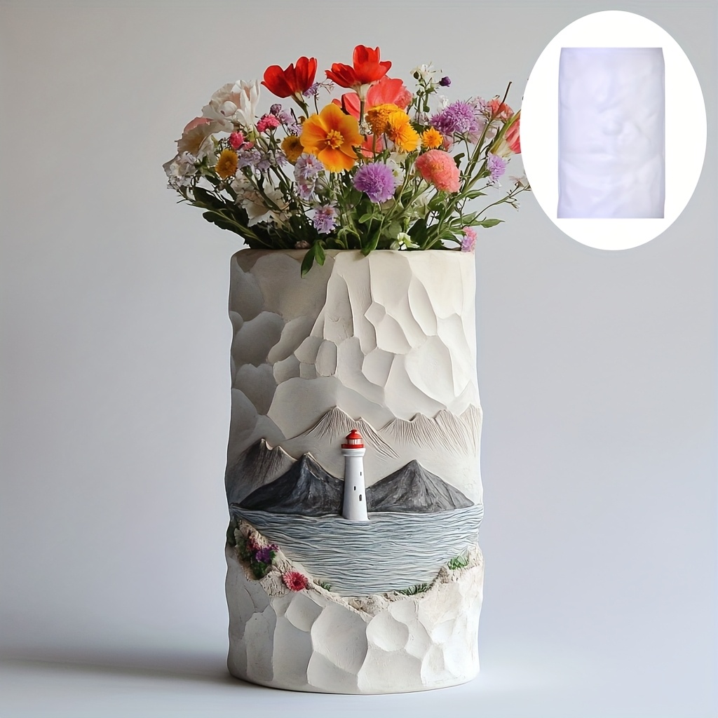 Resin Ocean Wave Mold - Phare de mer en Relief fleur