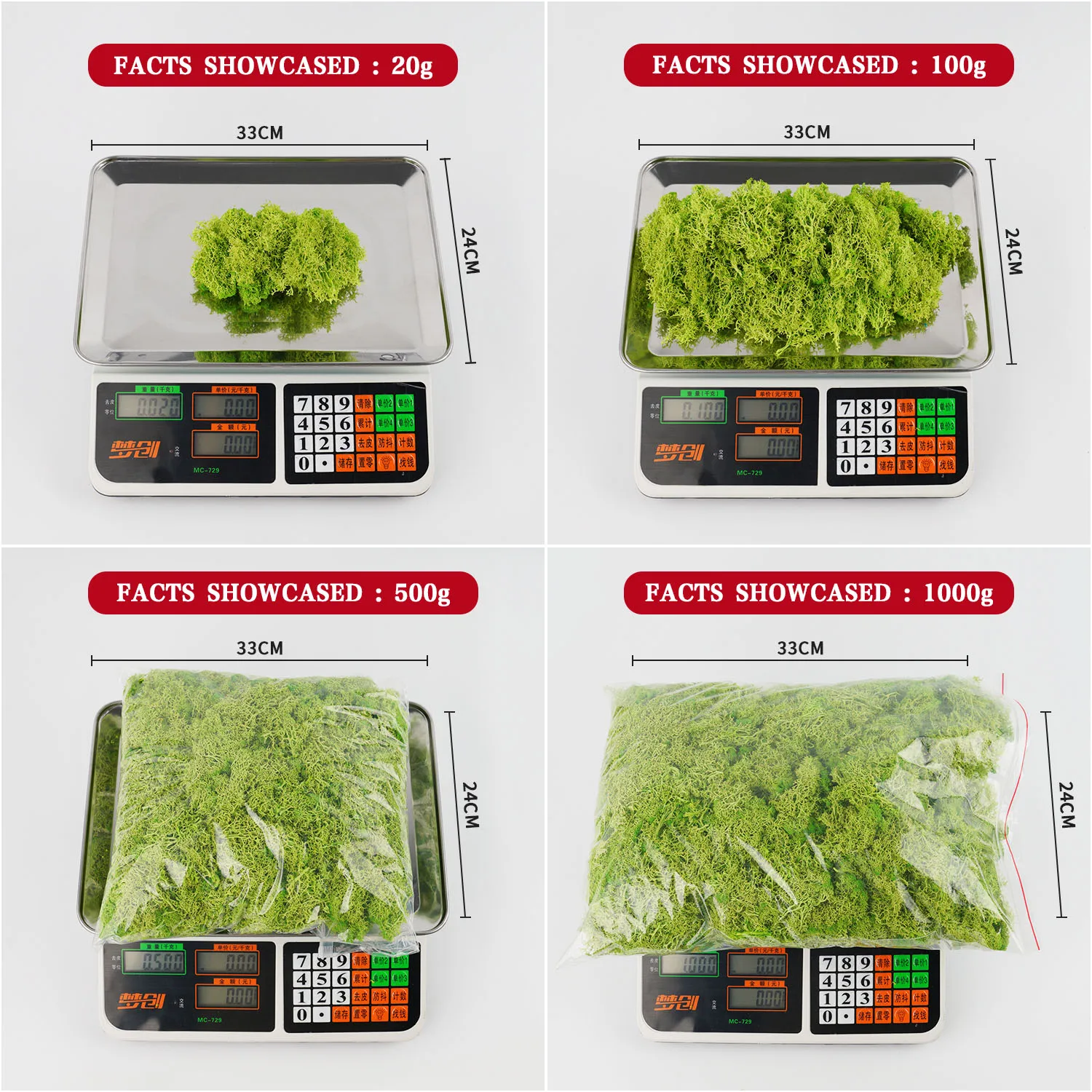 20-200g plantes vertes artific - Terrarium Moss Art avis et prix