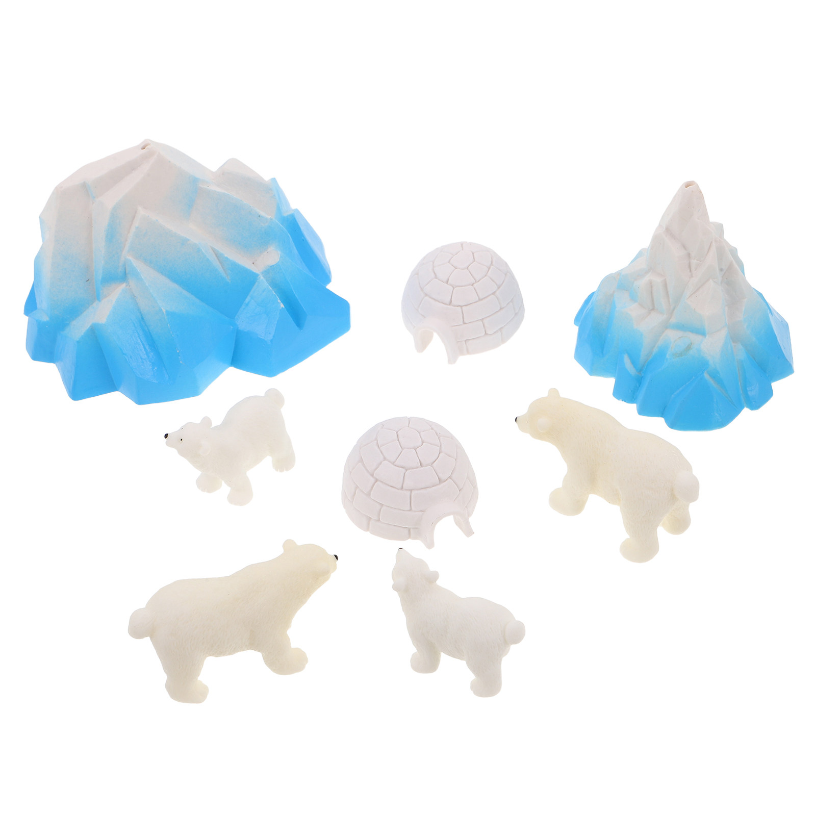 8 mini-ours polaires en résine - Resin Crafts avis et prix