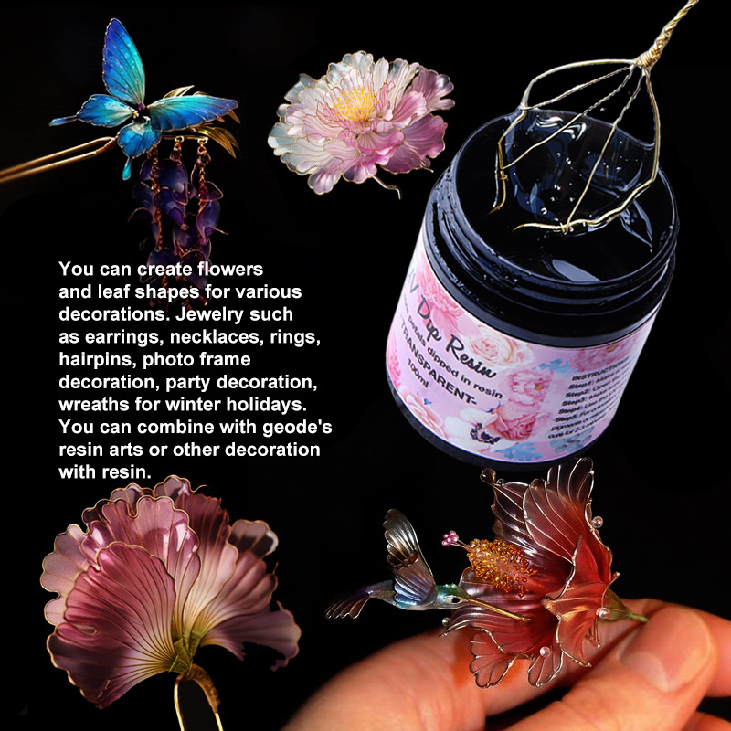 Colle de résine UV Flower-Exec - Epoxy Uv Resin Kit avis et prix