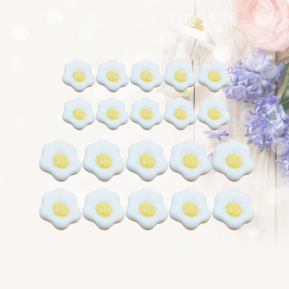 20 pièces d'œufs pochés simulé - Resin Craft Material avis et prix