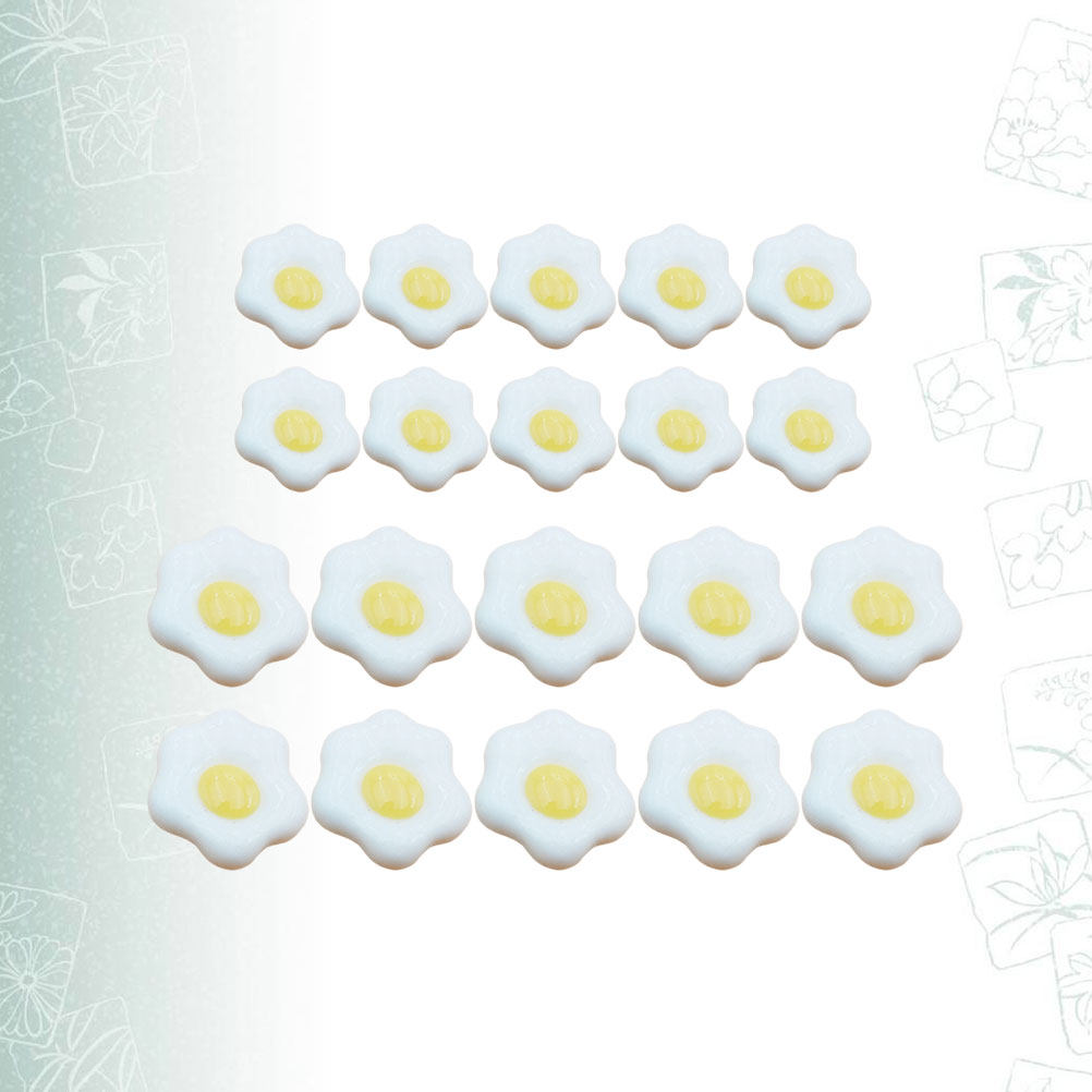 20 pièces d'œufs pochés simulé - Resin Craft Material avis et prix