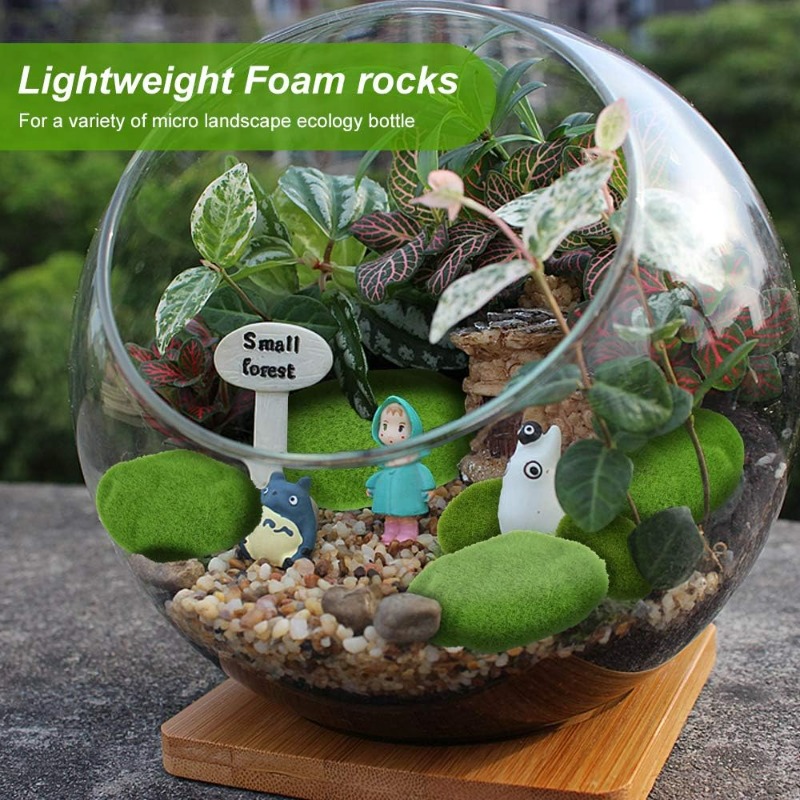 50/5 PIÈCES Pierres artificiel - Terrarium Moss Art avis et prix