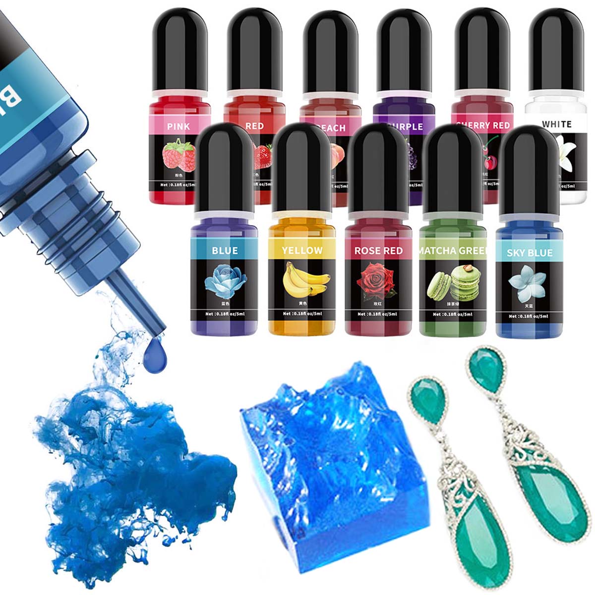 5 ml/bouteille résine époxy Pi - Epoxy Uv Resin Kit avis et prix